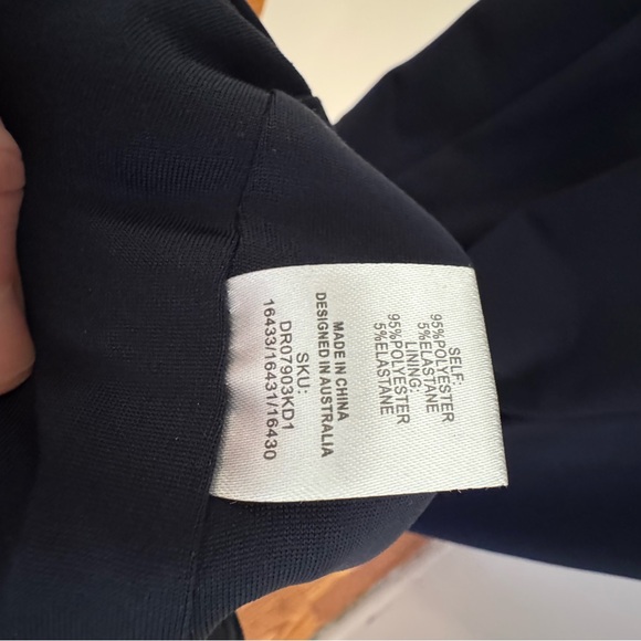 MESHKI Velma Halter Collar Dark Navy Dress - Picture 8 of 10